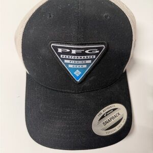 Columbia PFG Black and Gray Snapback Hat
